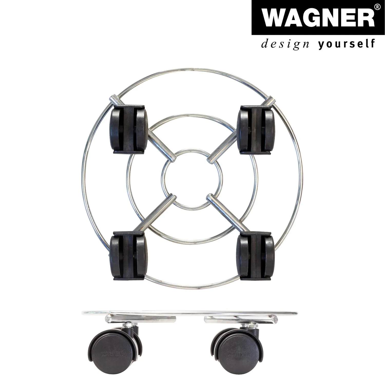 Wagner Chromato carrello piante Ø23 cm 60 kg