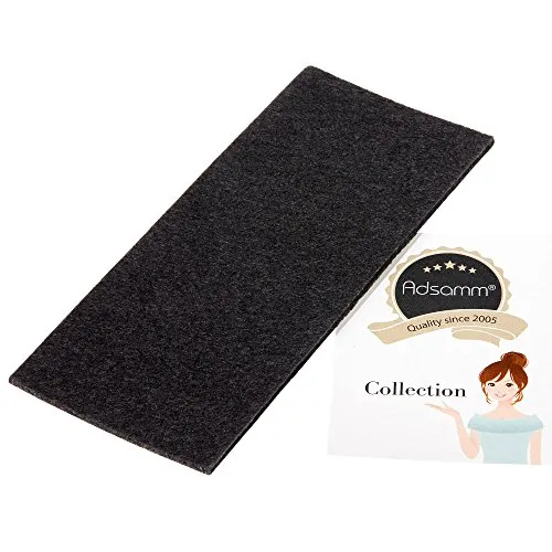 Adsamm foglio feltro autoadesivo nero 80x180 mm rettangolare