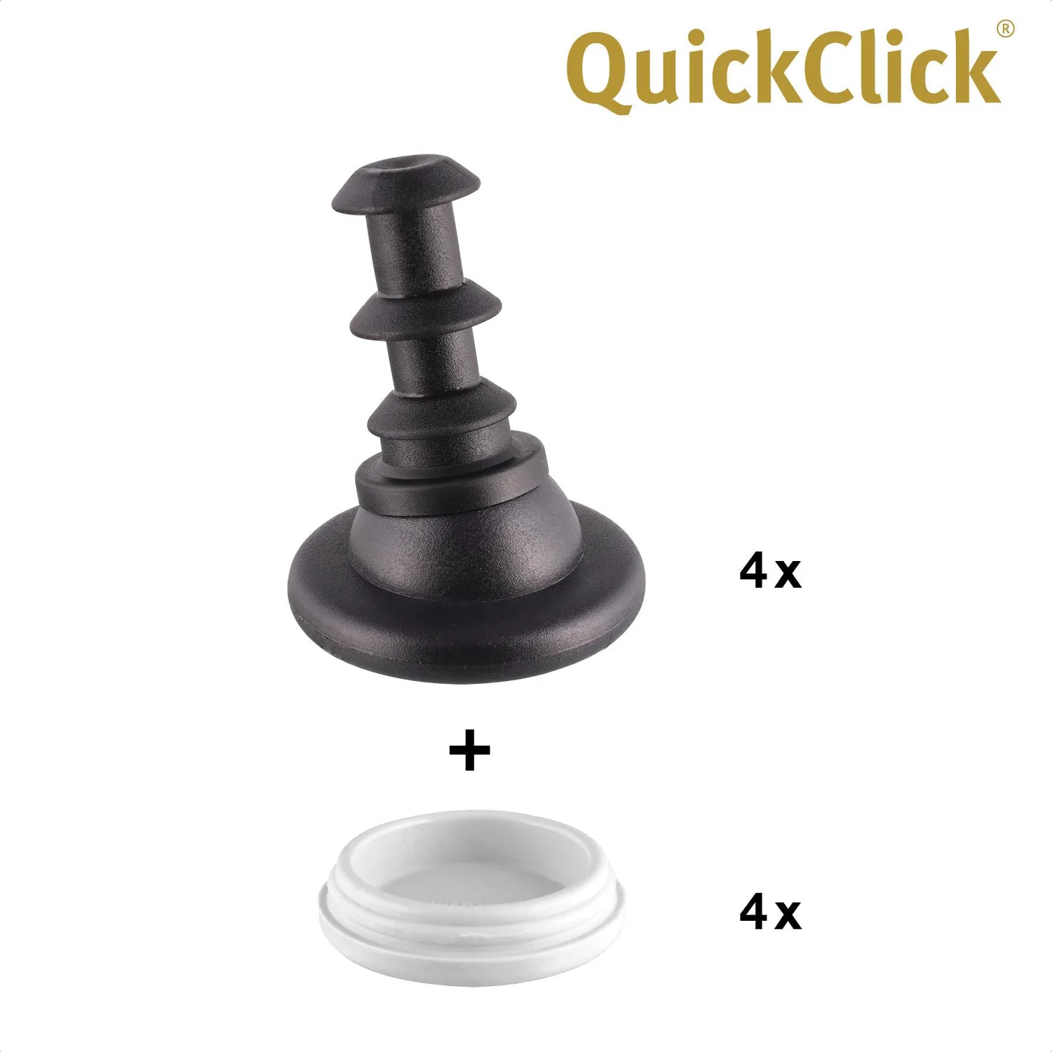 Wagner QuickClick 16781100 feltrini Vitra 4 pezzi HYPER plastica