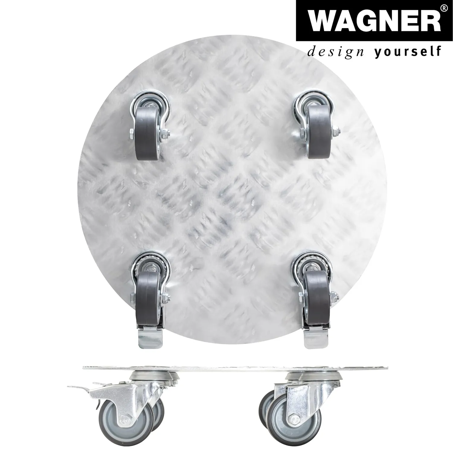 Wagner Alaska carrello piante Ø 30 cm alluminio 150 kg