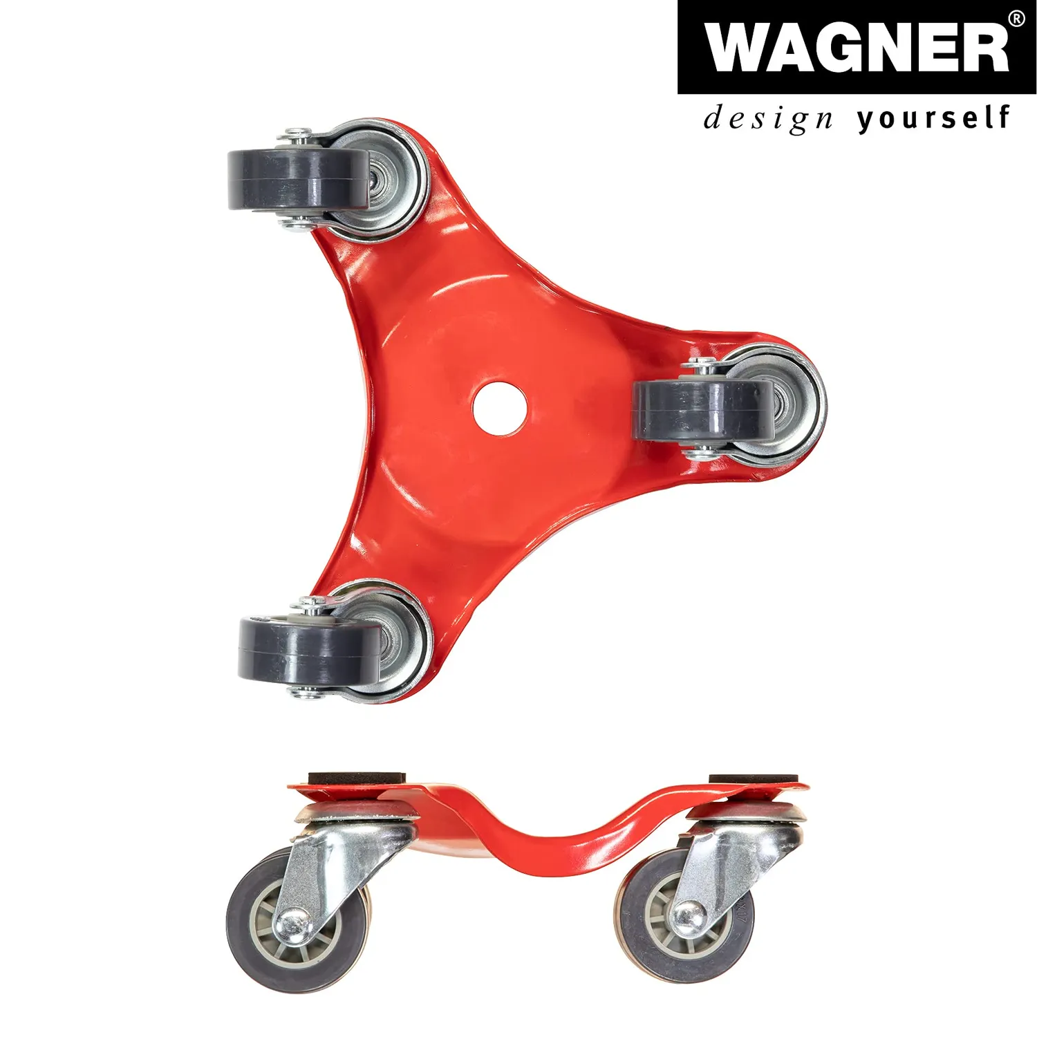 Wagner MM 1193 carrello mobili 16x16 cm portata 60 kg 3 ruote