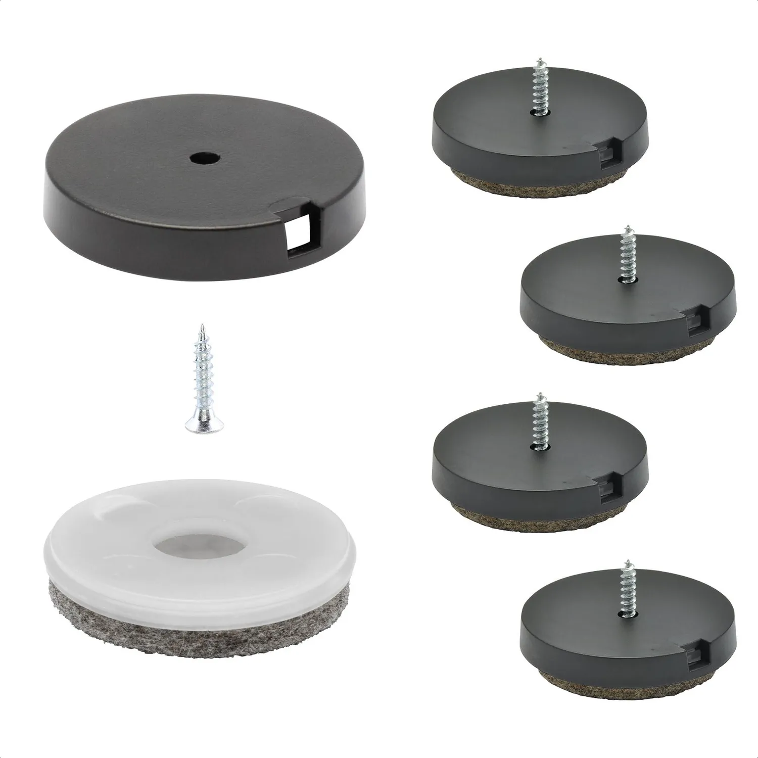 WAGNER QuickClick 15808300 feltrini 4 pz Ø 17 mm feltro lana