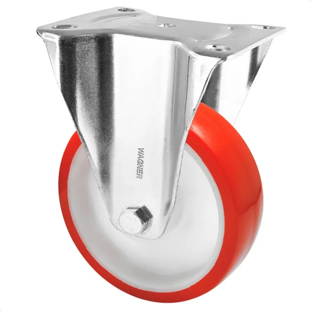 Wagner 04880001 rotella fissa morbida 100 mm rossa 1 pz