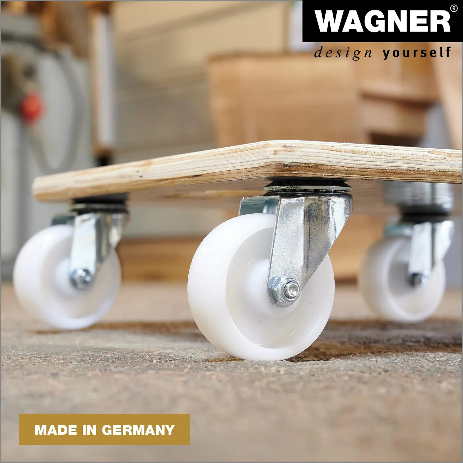 Wagner MM 1339 Carrello Trasporto 38 cm Legno 250 kg