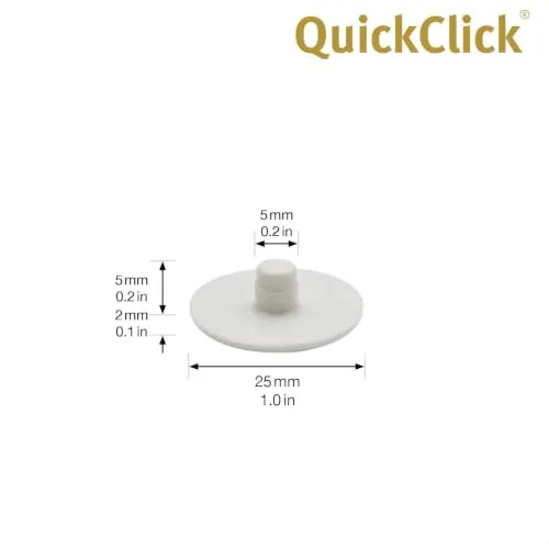 Wagner QuickClick 15788500 pattini ricambio Ø20 mm 8 pezzi Extreme