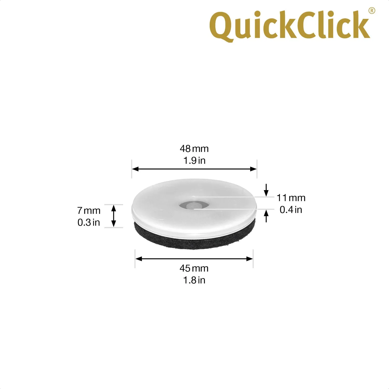 Wagner QuickClick 15804400 feltrini Ø50mm 8pz natural