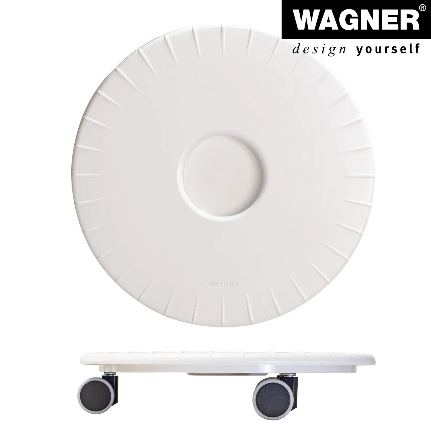 Wagner Carrello Piante Flat Ø30 Bianco Portata 80kg