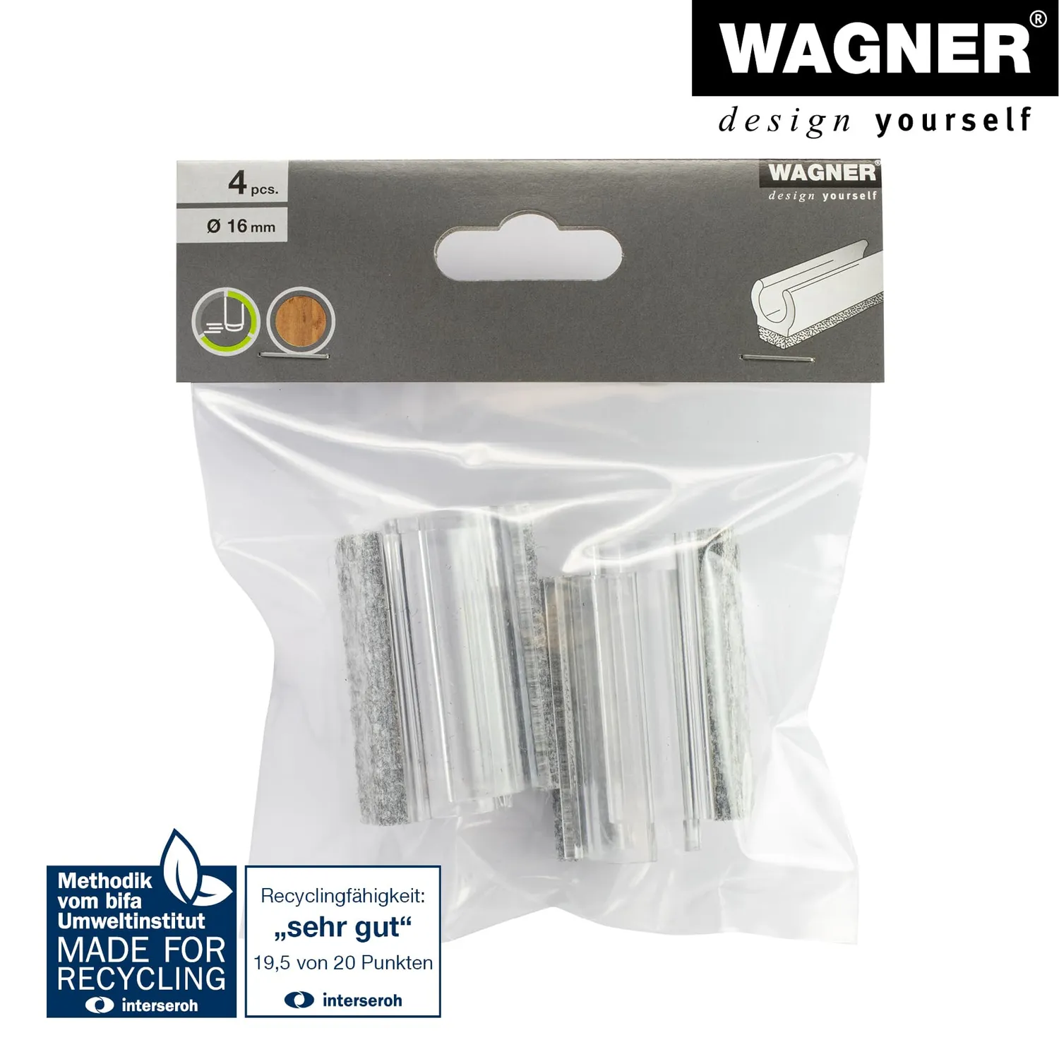 WAGNER EH 0691 ghiera tubo rotondo feltro 4 pezzi
