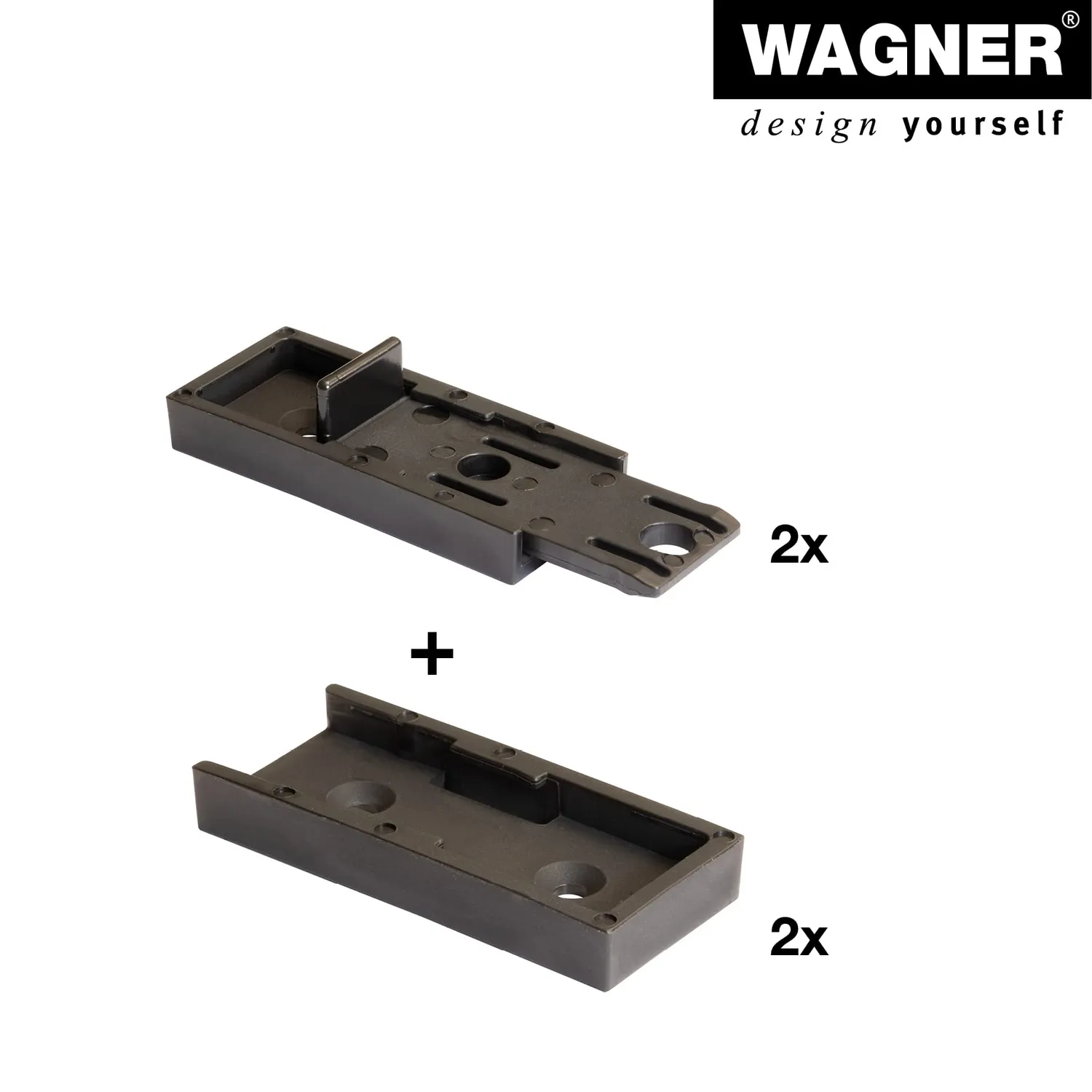 WAGNER QuickClick T-Connect QC 5009 connettori 2 pezzi nero