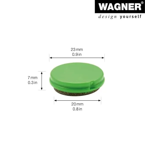 Wagner QuickClick QC 7989 feltrini Ø 25 mm 8 pezzi lana ultrasoft