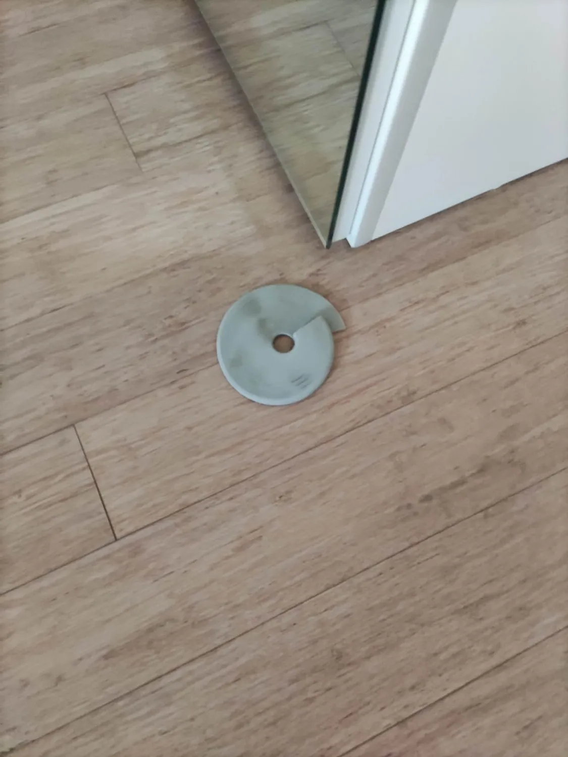 Wagner Stop fermaporta a cuneo grigio Ø110x13 mm elastomero