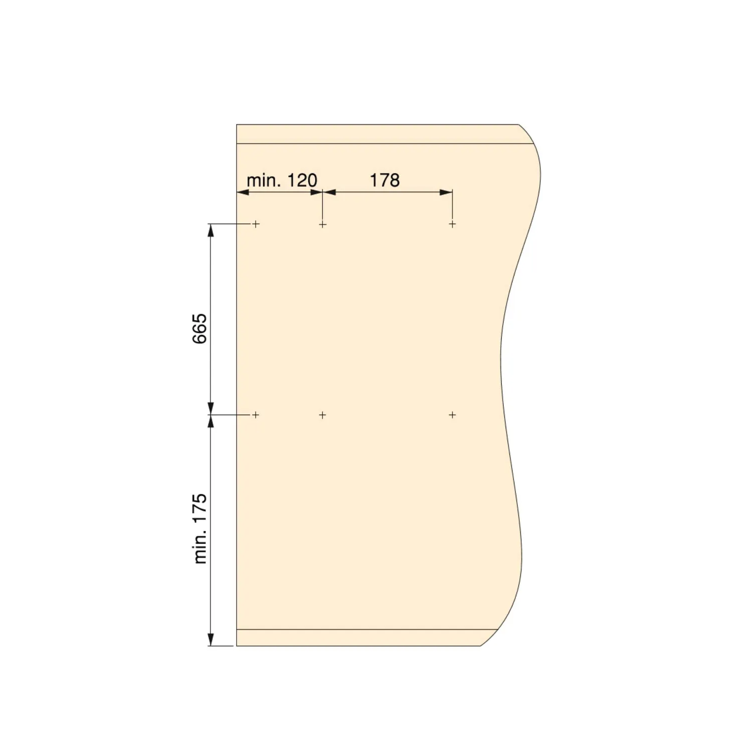 Emuca specchio estraibile armadio 1000x340 mm grigio pietra