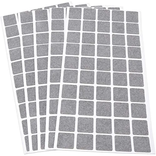 Adsamm Ultrasottili 20x20 mm Feltrini Autoadesivi 250 pz Grigi 1,5 mm