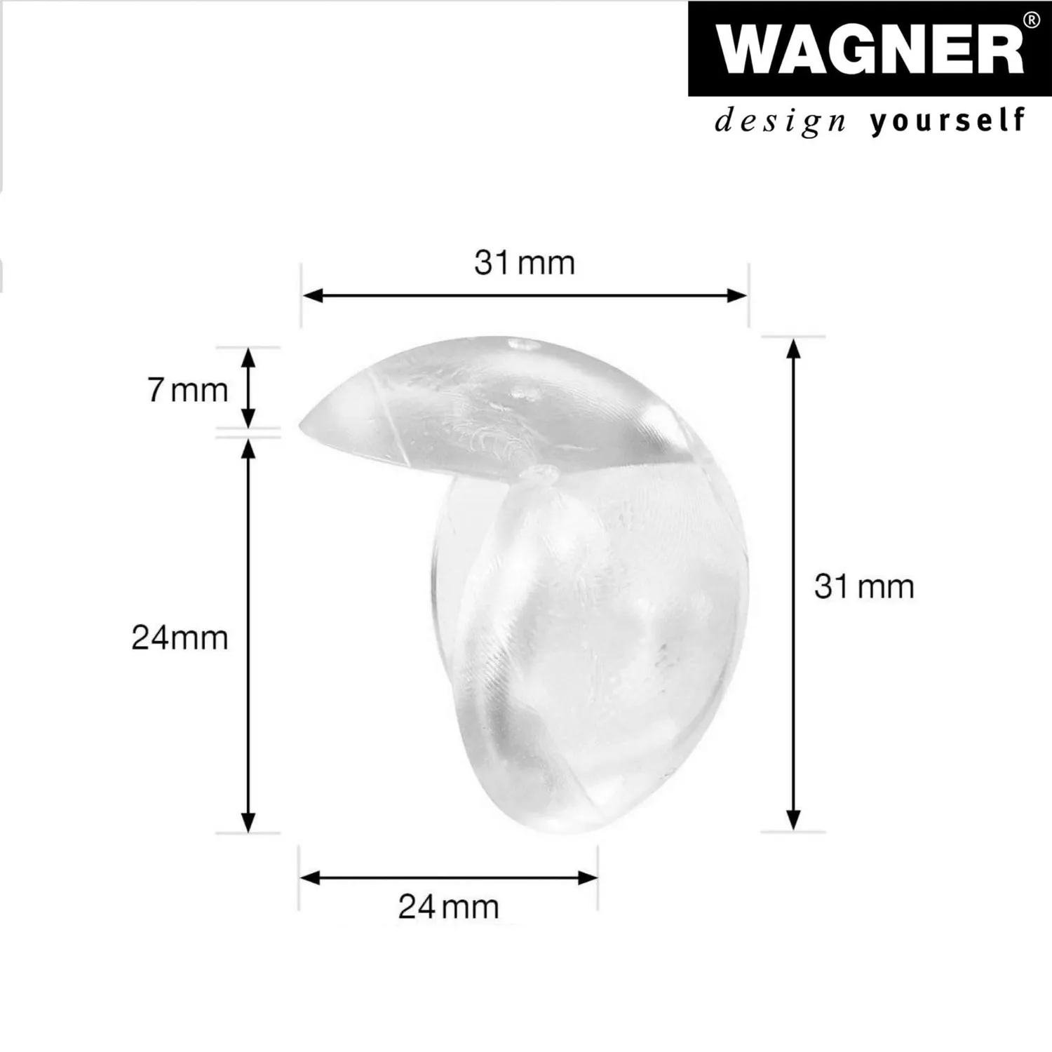 WAGNER Safe Corner Big paraspigoli adesivi 4 pezzi bimbi