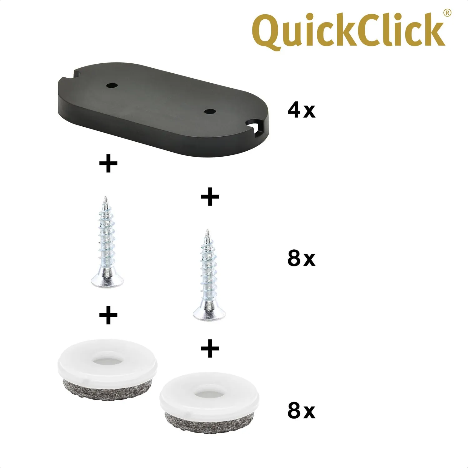 WAGNER QuickClick feltrini avvitare 62x30 mm ULTRASOFT lana