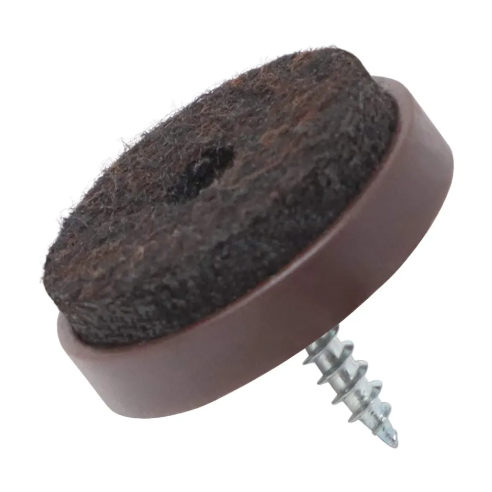 Adsamm feltrini vite Ø28 mm marroni 100 pezzi feltro