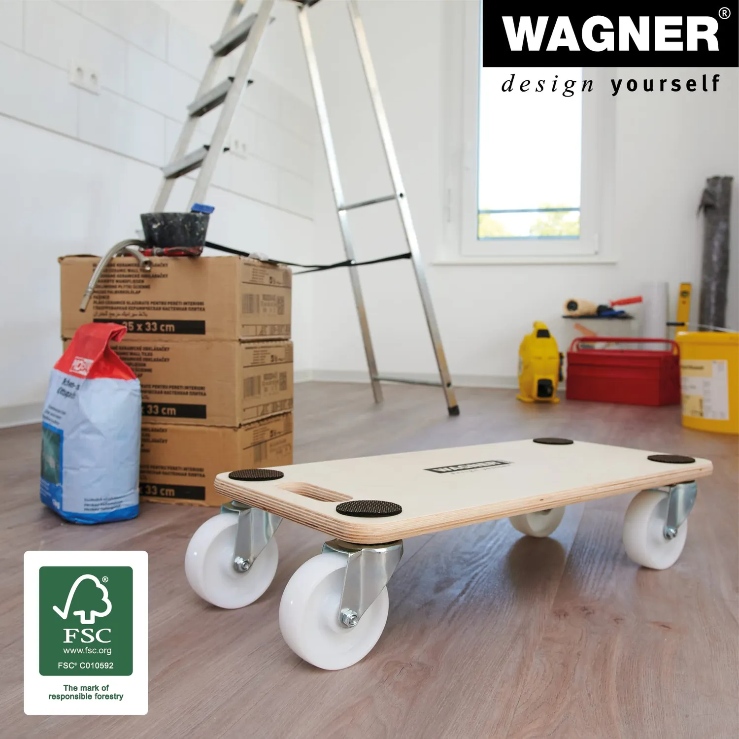 Wagner MM 1126 Carrello trasporto 59x29 cm 200 kg
