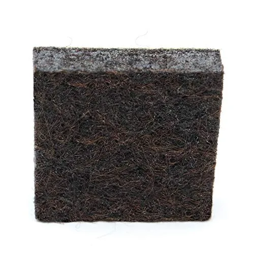 Adsamm feltrini autoadesivi 20x20 mm marroni 16 pezzi 5,5 mm