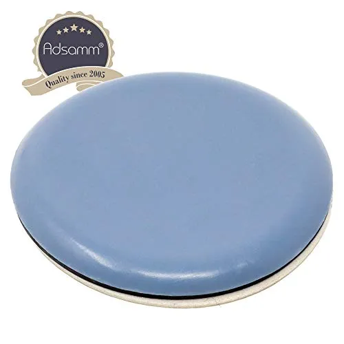 Adsamm Pattini PTFE Autoadesivi Ø 50 mm 4 Pezzi Grigio