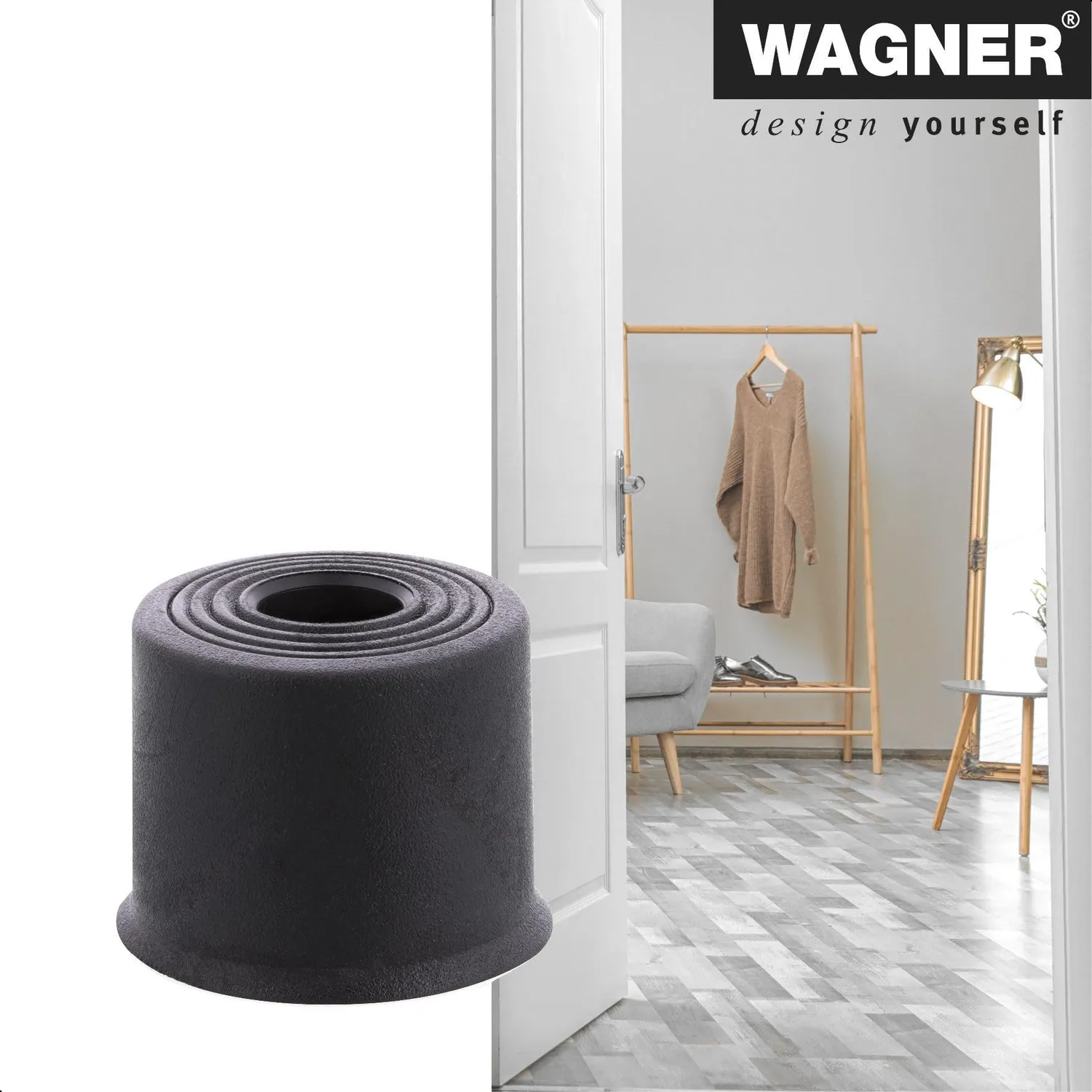 Wagner Vulkano Small EH 5233 fermaporta parete gomma 1 pz