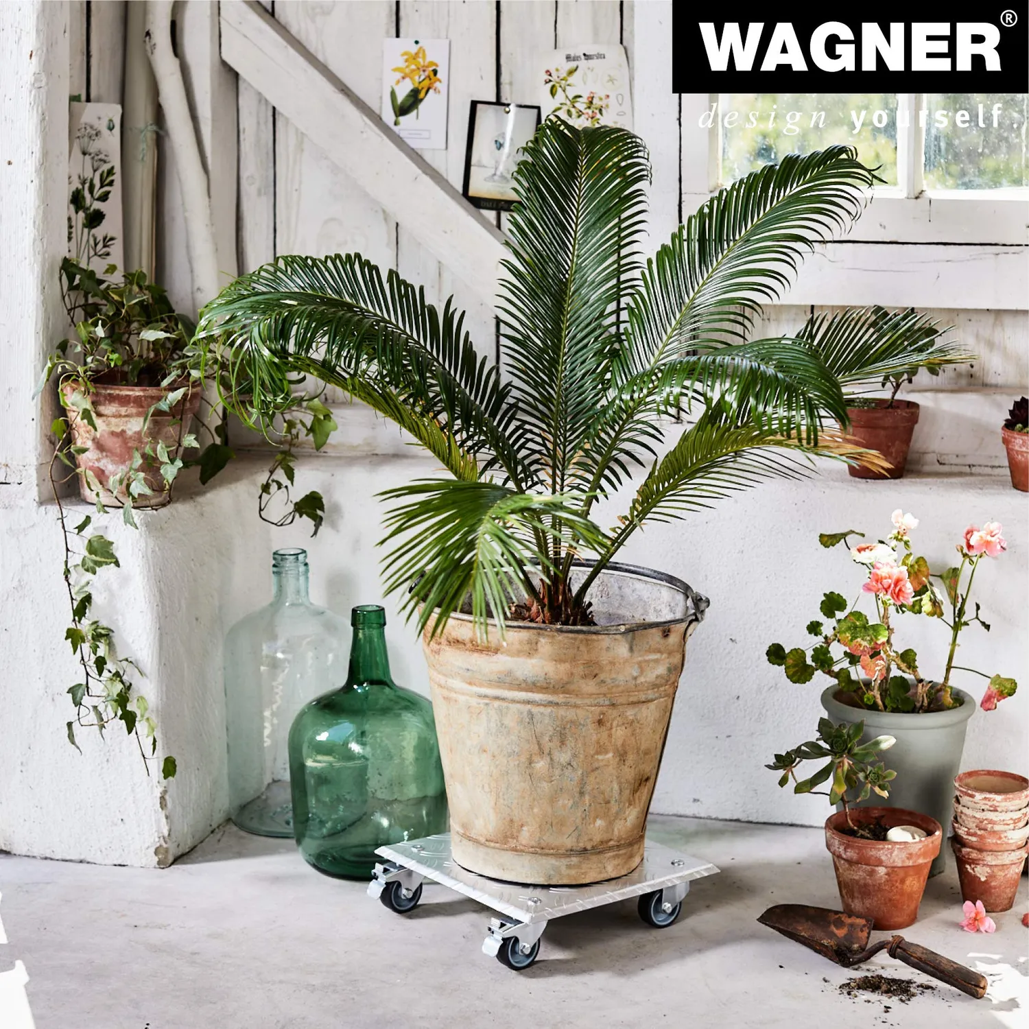 Wagner Alaska carrello piante 28x28 cm portata 150 kg