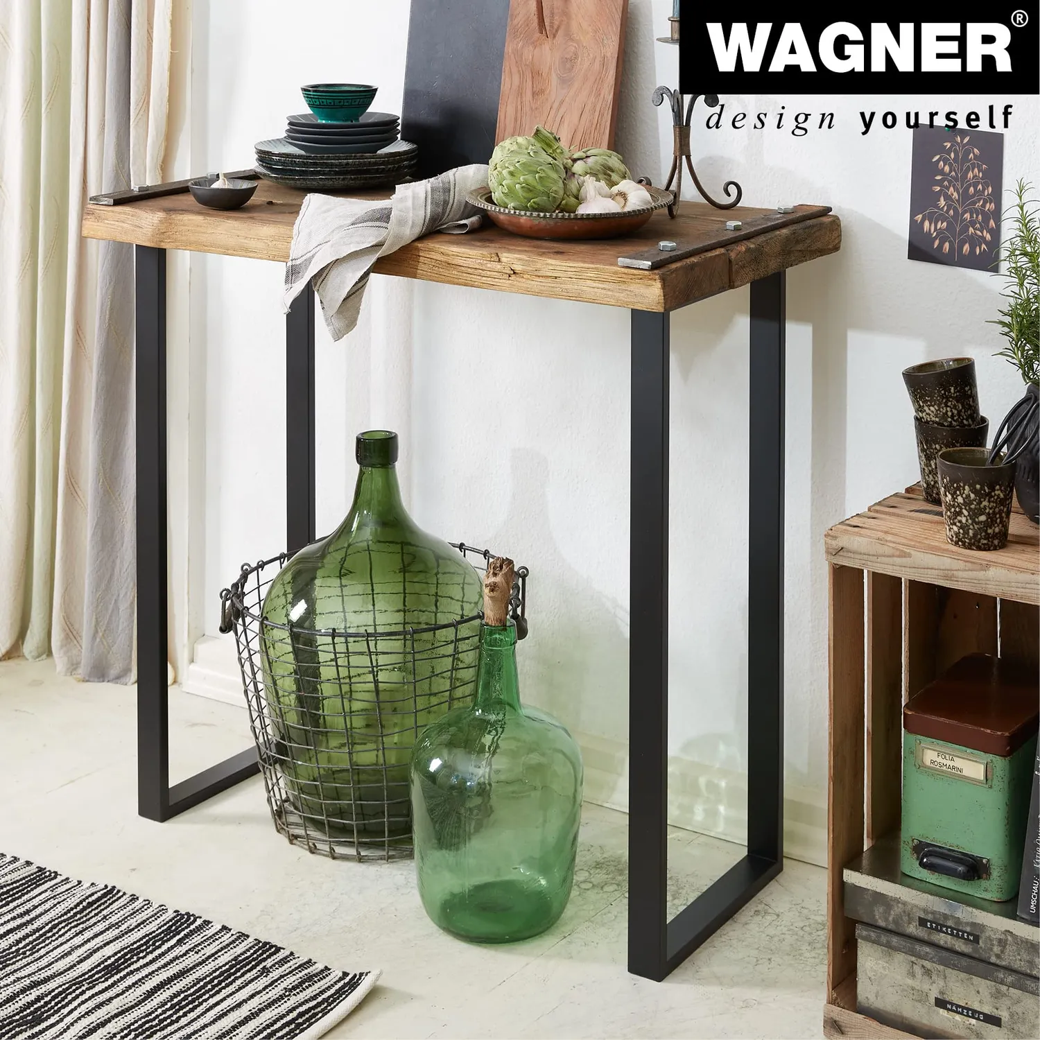 Wagner ST 5170 12517001 gamba tavolo nera 71 cm