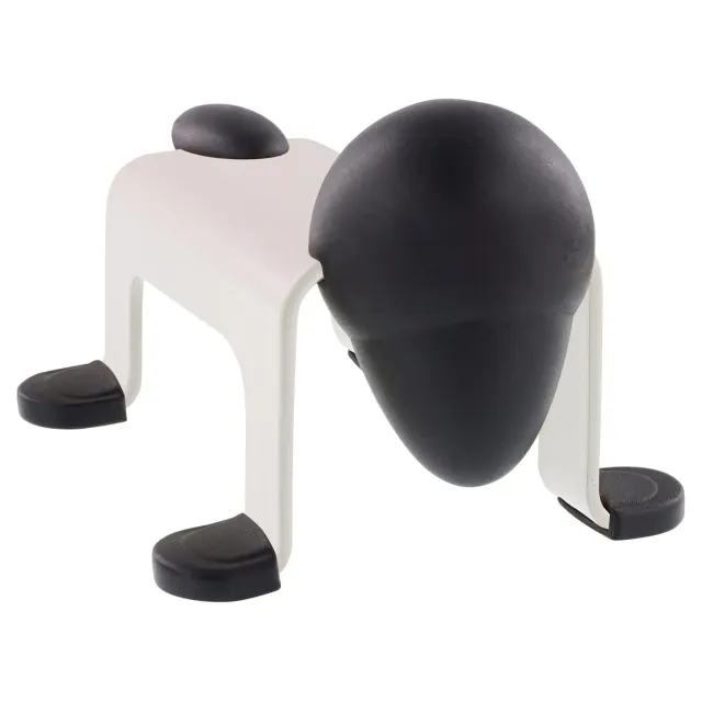 Wagner Dog Door Stop EH 5205 fermaporta da appoggiare bianco nero 105 mm