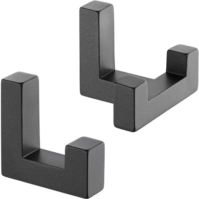 Gedotec ganci parete metallo antracite set 2 pezzi