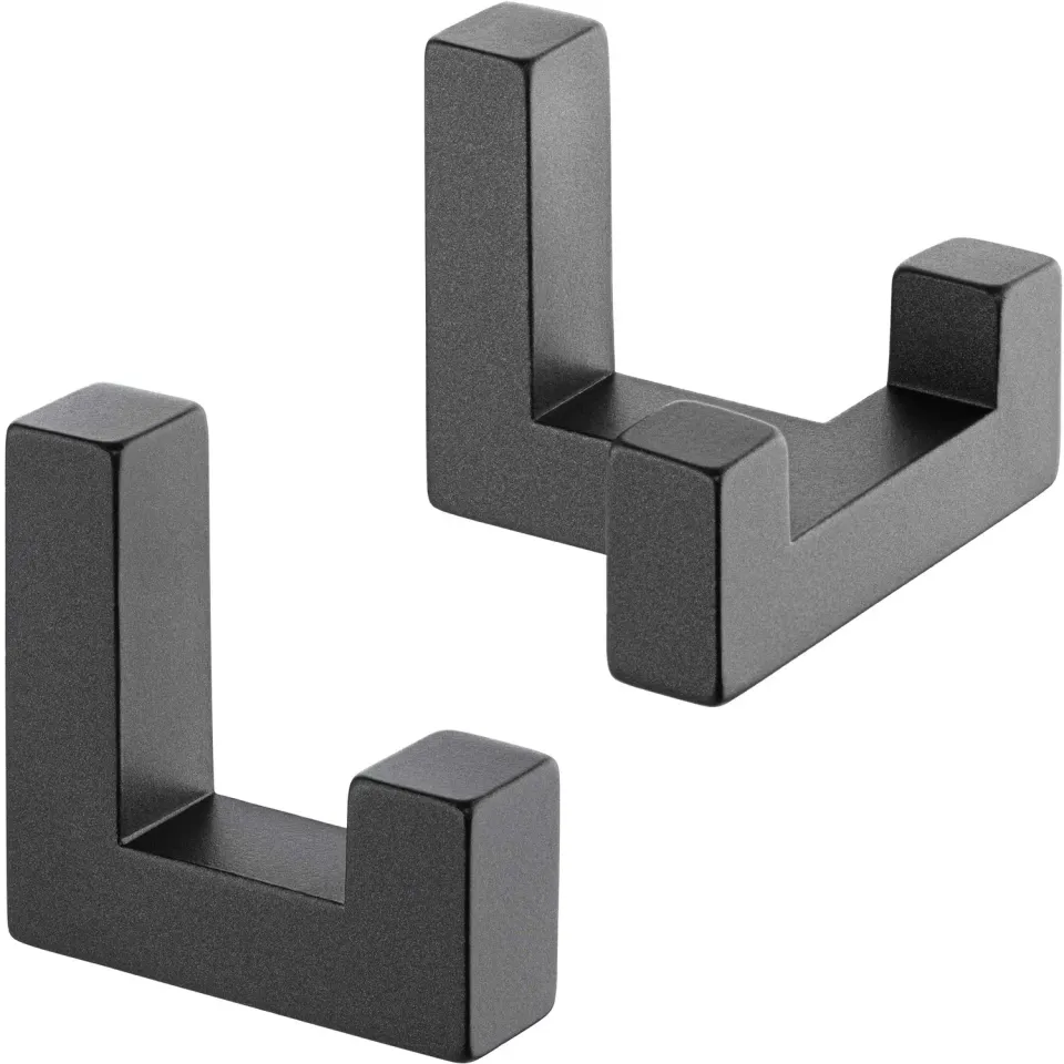 Gedotec ganci parete metallo antracite set 2 pezzi