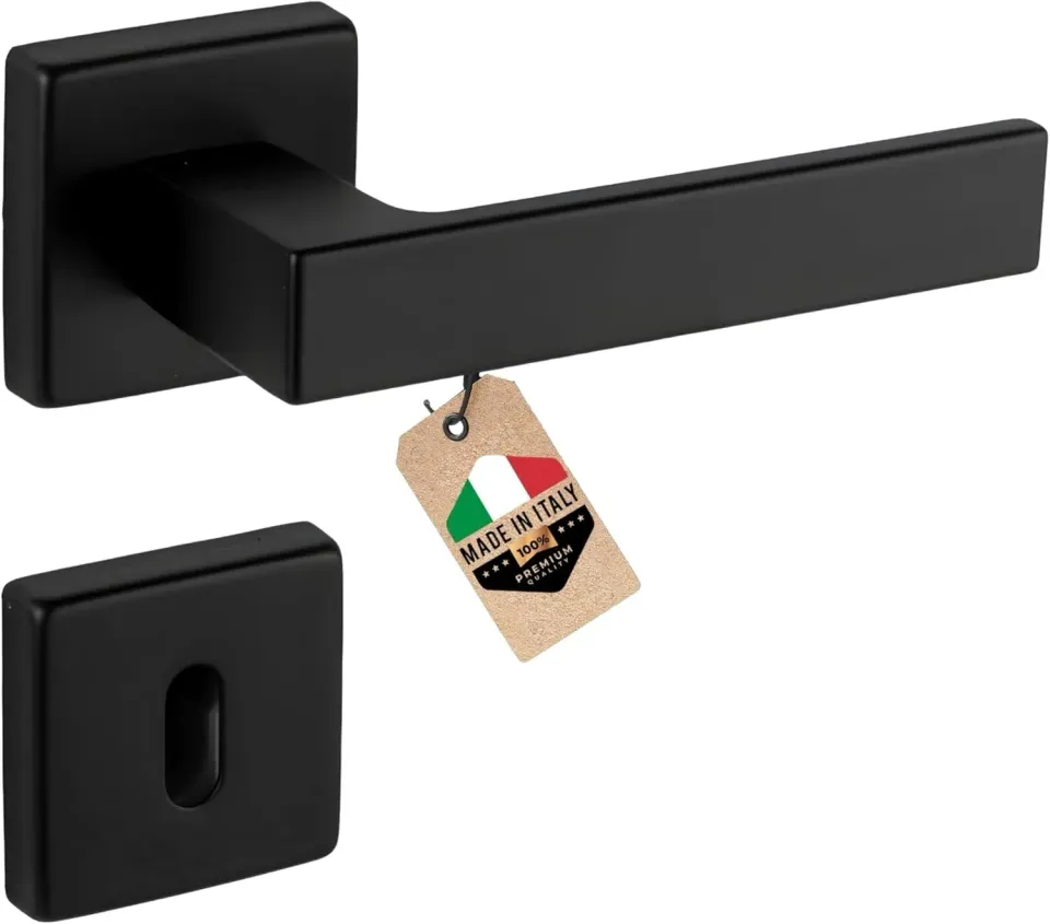 Gedotec Push 1317 maniglia porta BB rosetta 50 mm nero opaco