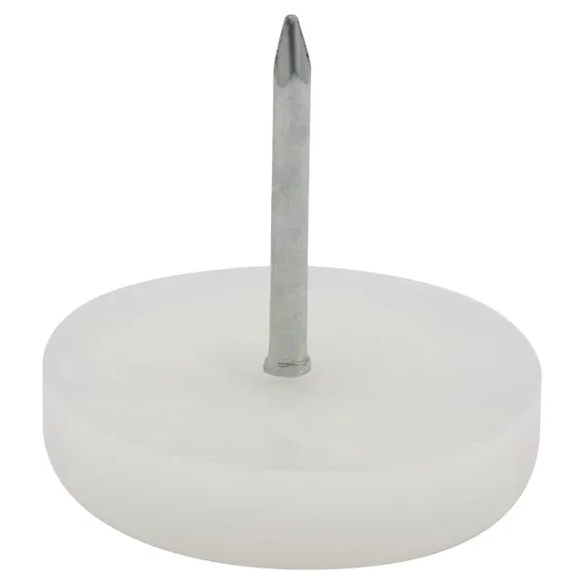 Wagner EH 0926 15092699 pattini plastica bianchi 25mm 4 pezzi chiodo