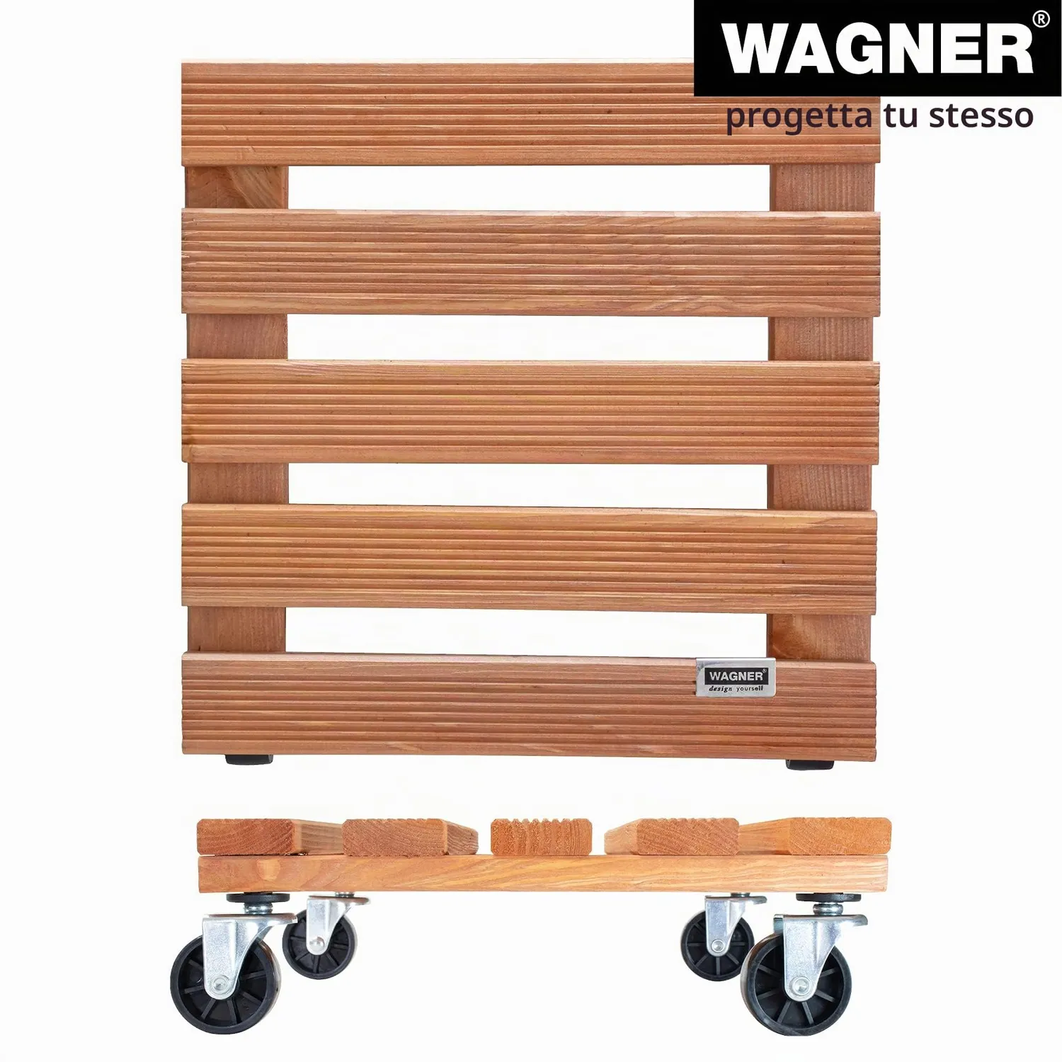 Wagner Toscana 20015301 carrello piante legno 29x29 cm