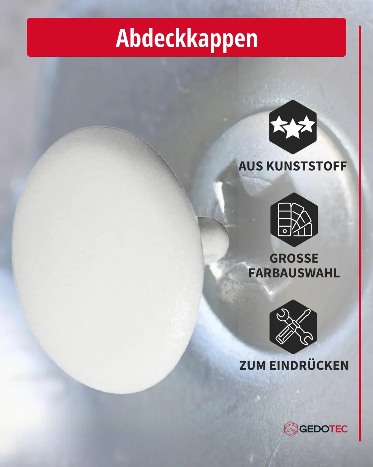Gedotec Tappi Viti Ciliegio Ø12 mm 20 Pezzi PZ2