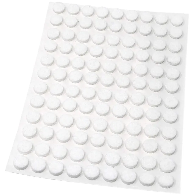 Adsamm feltrini adesivi bianchi tondi 10 mm 108 pezzi