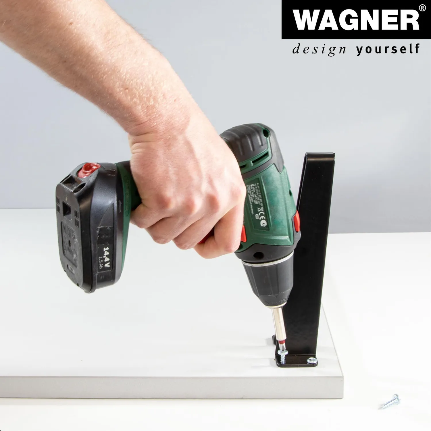 Wagner ST 5420 gamba per mobili 200 mm 1 pz nera opaca