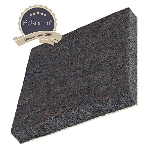 Adsamm feltrini quadrati 35x35 mm marroni 32 pezzi
