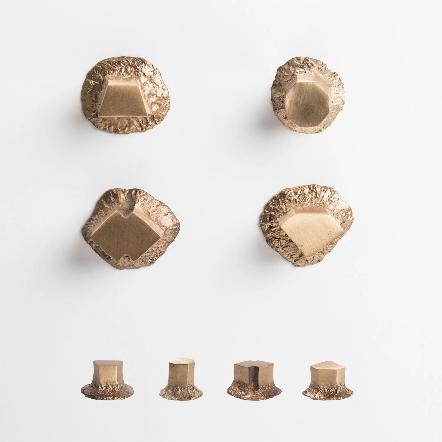 NIVA Design Solido pomello ottone bronzo confezione