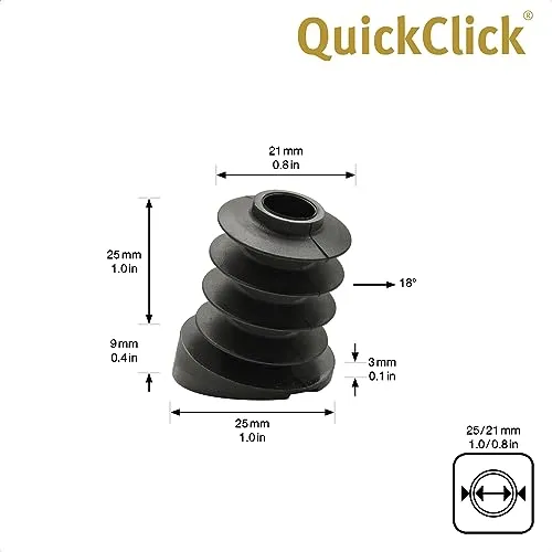 Wagner QuickClick 15787700 feltrini sedie 21/25 mm 18° 4 pezzi