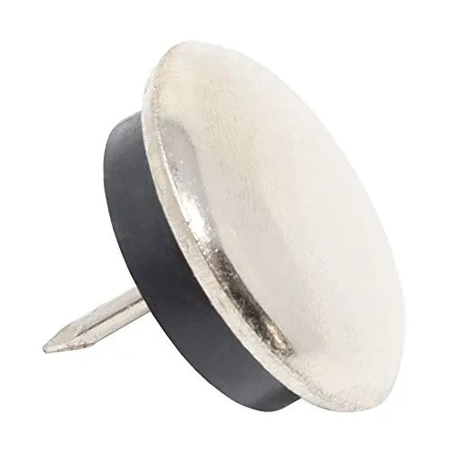 Adsamm pattini metallo con chiodo Ø 30 mm 32 pezzi argento