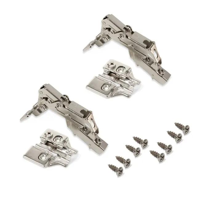 Emuca 1015007 Cerniera Mezzo Collo 165° Soft Set 2 Pezzi