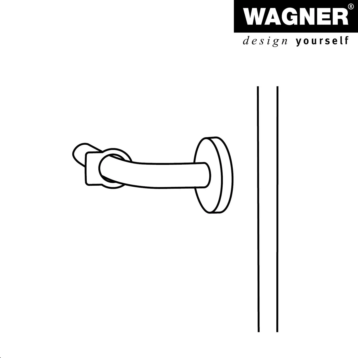 Wagner 15525404 fermaporta anello rosso 4 pz Ø18mm
