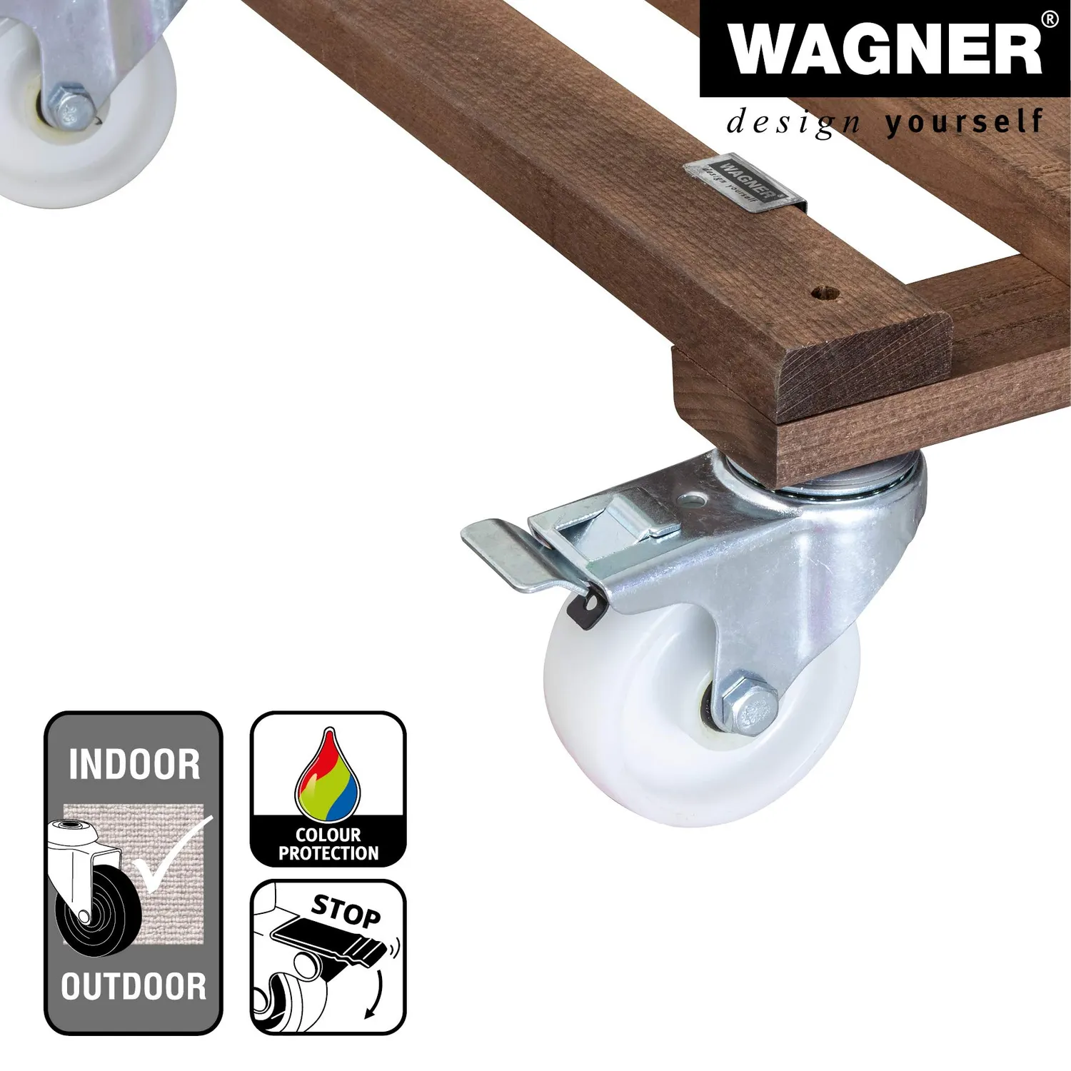 Wagner Paletti Big 20087001 carrello piante 45x45 cm 250 kg