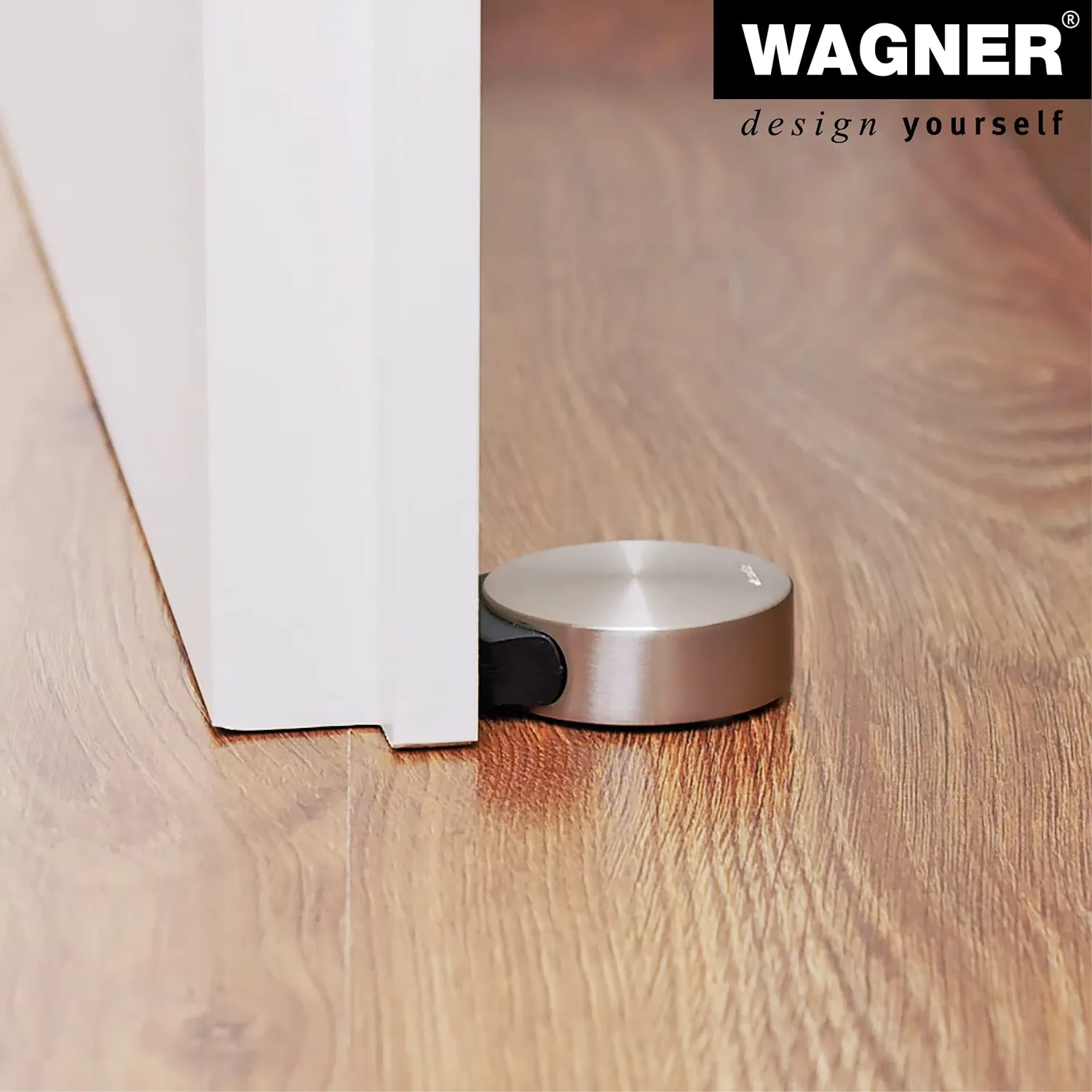 Wagner 15511111 fermaporta pavimento Ø50 mm effetto inox