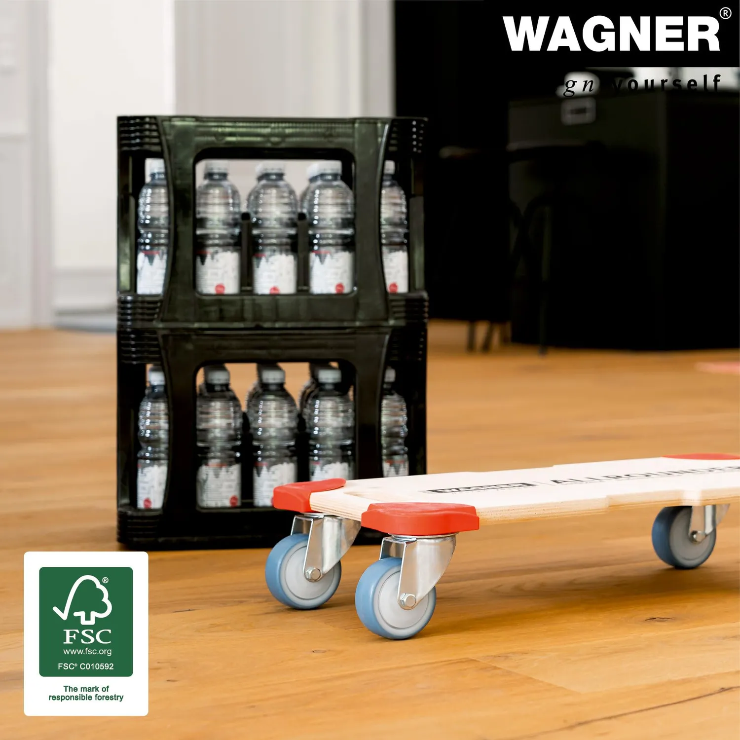 Wagner MM 1335 carrello trasporto legno 59x29 cm 300 kg