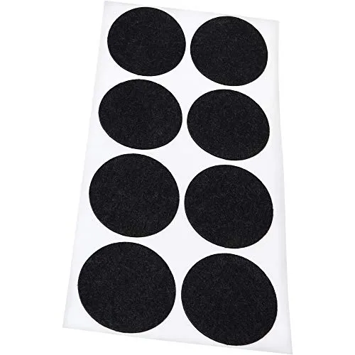 Adsamm feltrini ultrasottili ø 50 mm neri 8 pezzi 1,5 mm