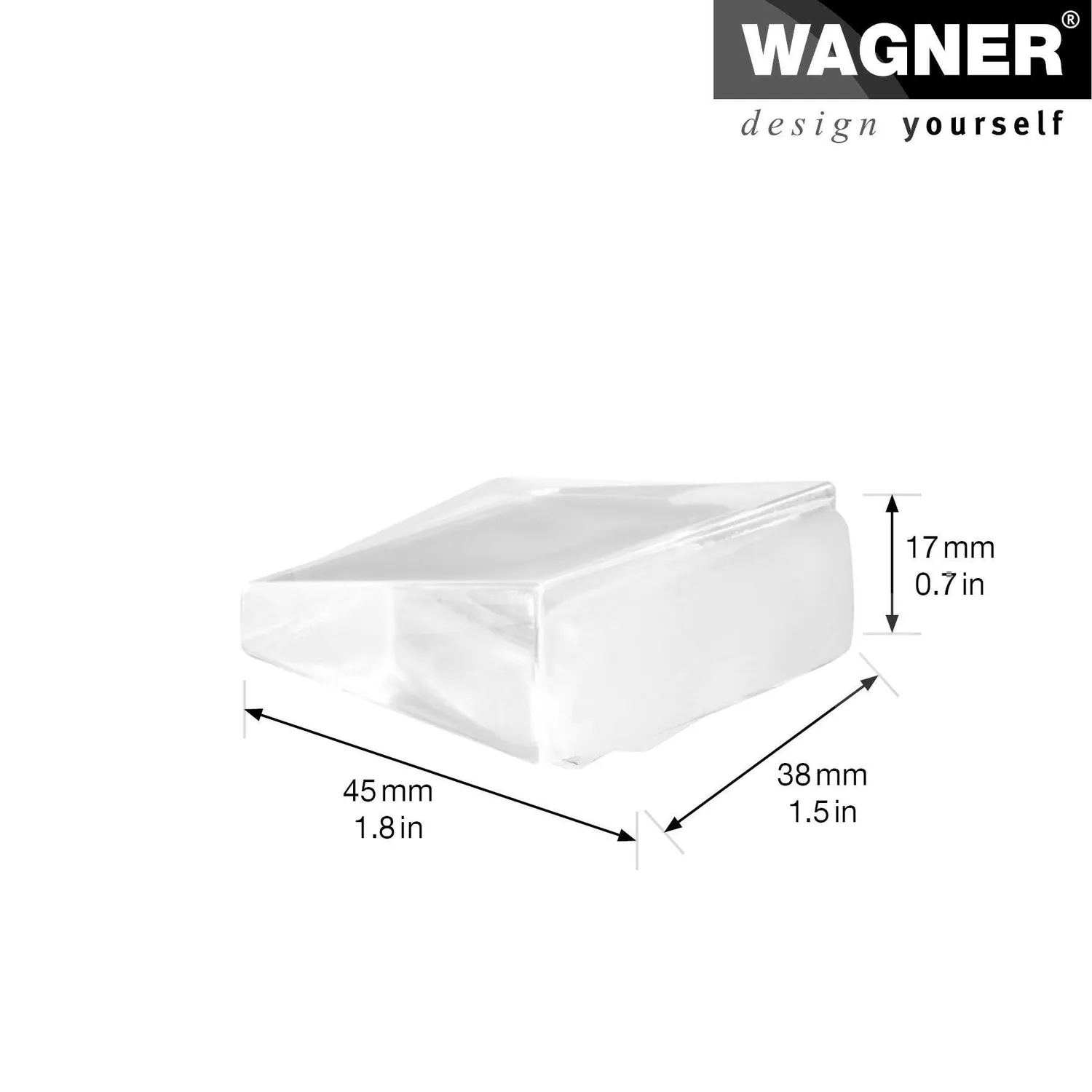 Wagner Clear Fermaporta Pavimento Adesivo 45x38 mm