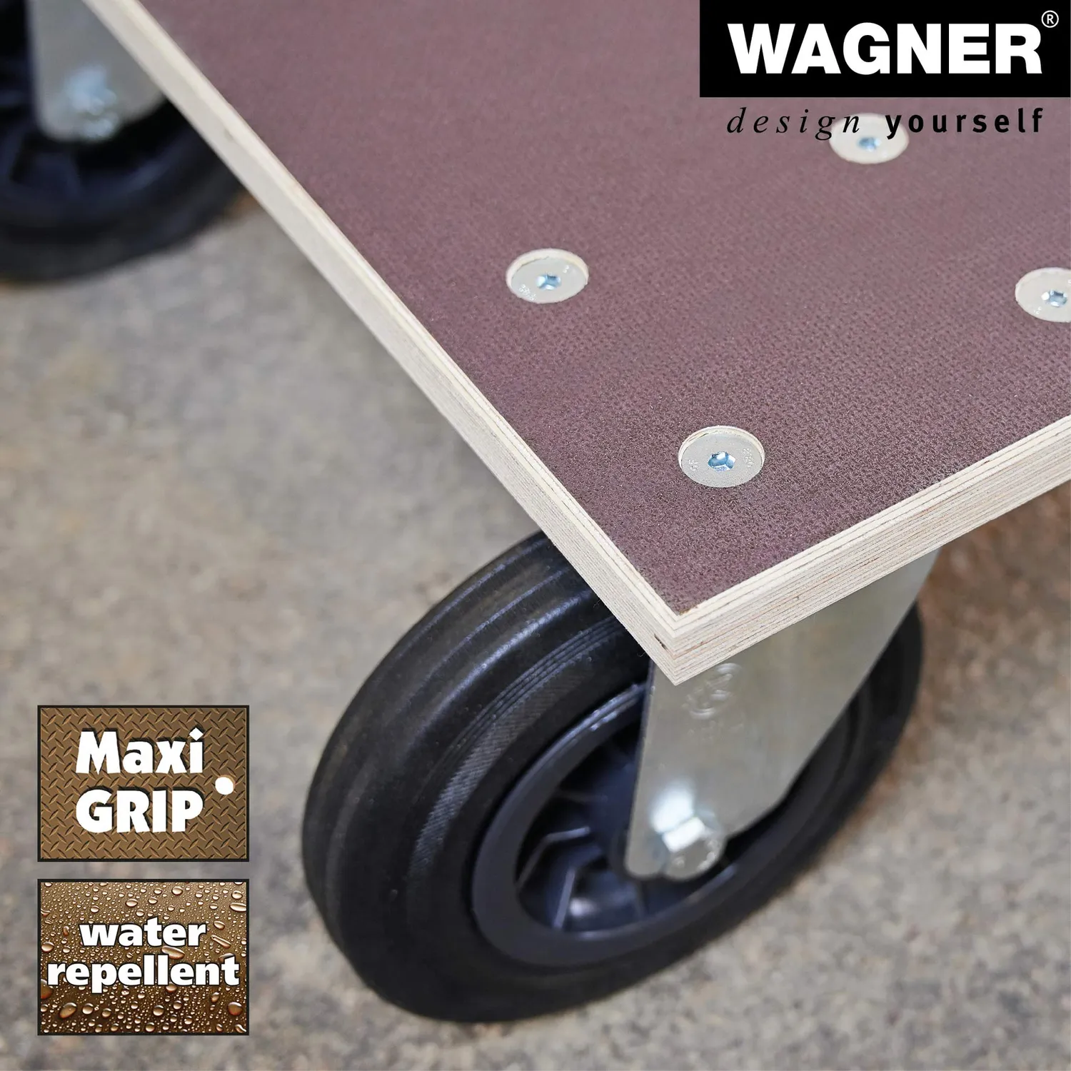 Wagner carrello MM 1148 78x59 cm 750 kg antiscivolo