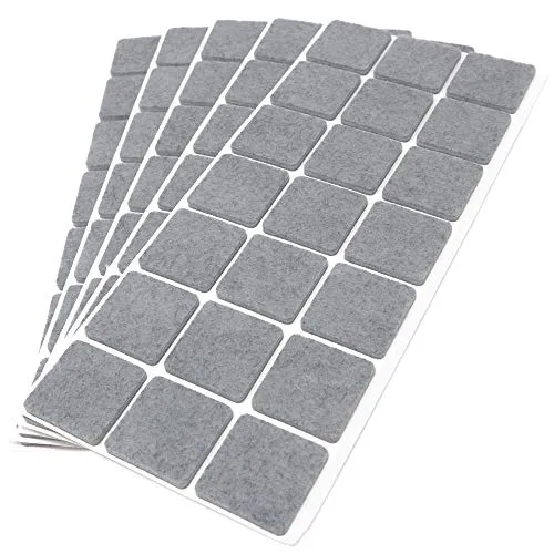 Adsamm Feltrini Autoadesivi Quadrati 30x30 mm Grigi 105 Pezzi