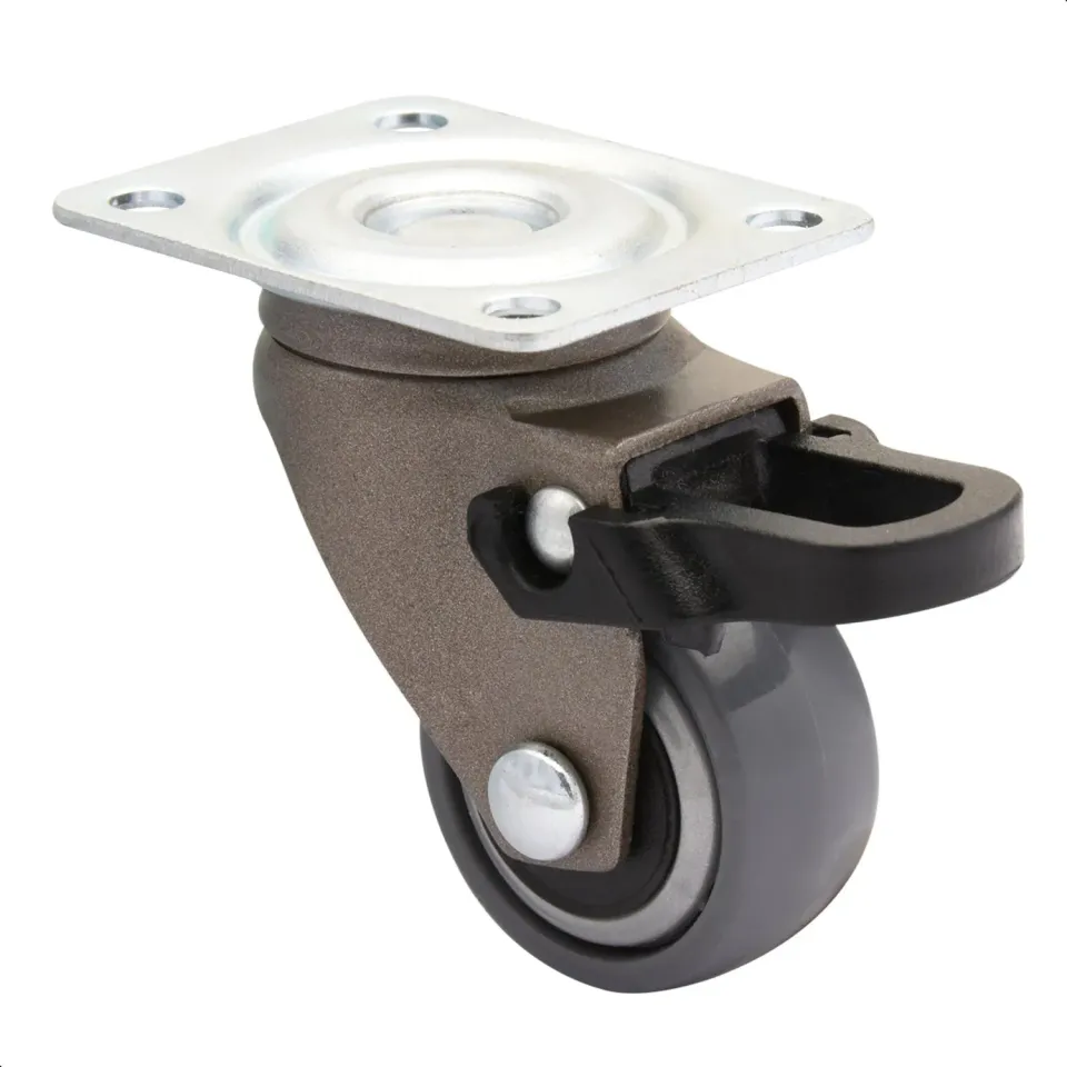 Wagner 3C Ø25 mm ruota girevole con freno grigia