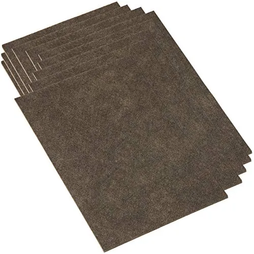 Adsamm Fogli Feltro Autoadesivo 200x300 mm Marroni 10 Pezzi
